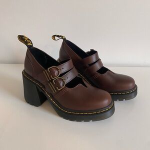 Dr. Martens Brown Chunky Heel Shoes